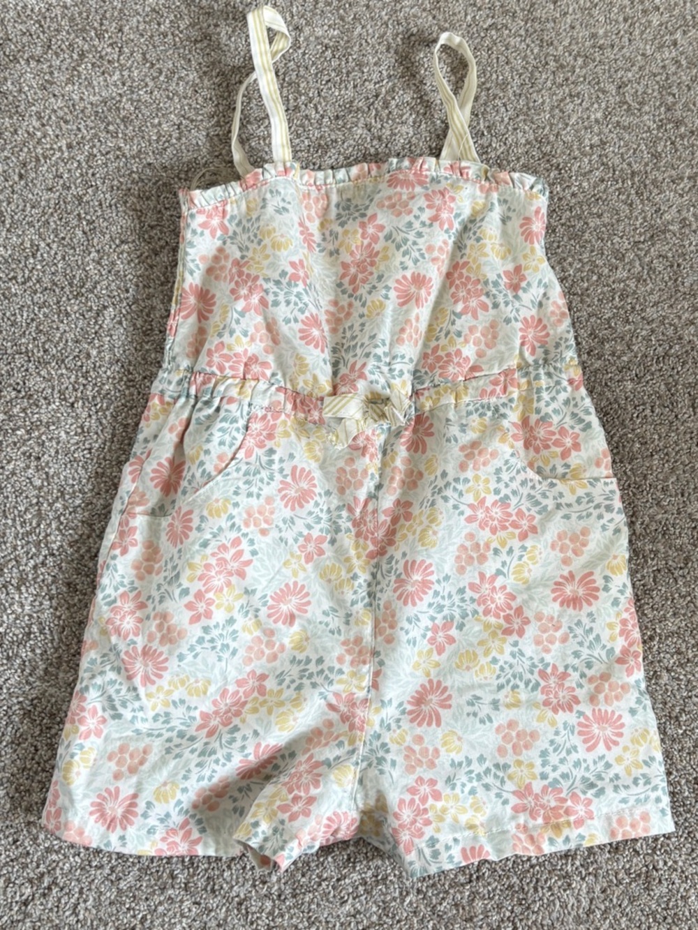 shabby chic baby toddler girl romper one piece set summer 3T floral